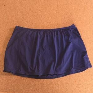 Beach House Swim Skirt Size 10 Navy Blue Bikini Bottom